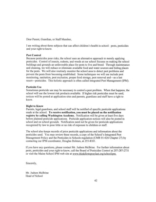 Updated Student Handbook