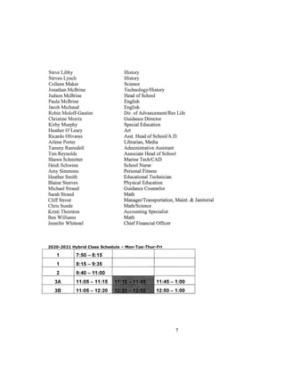 Updated Student Handbook