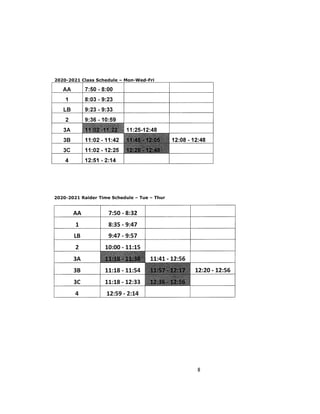 Updated Student Handbook