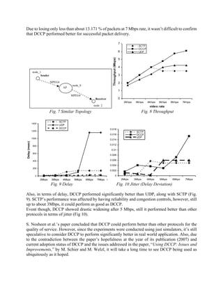 TCP & UDP Streaming Comparison and a Study on DCCP & SCTP Protocols | PDF