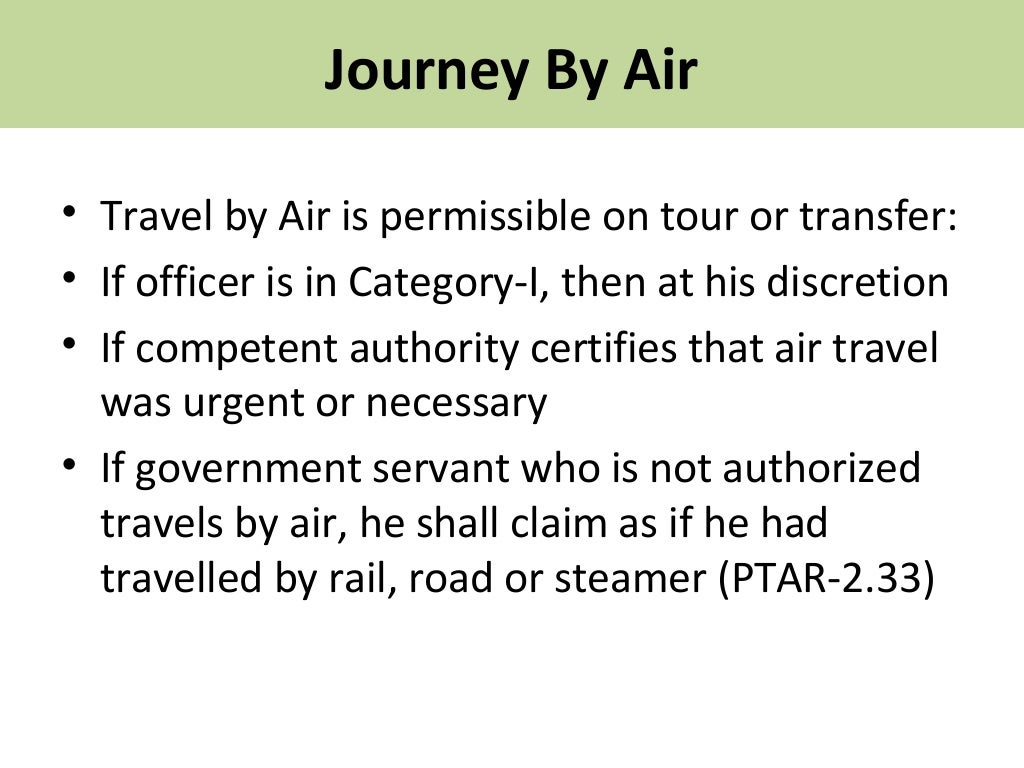 Updated travelling rules