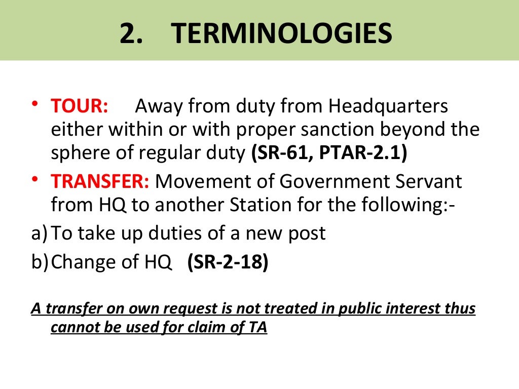Updated travelling rules