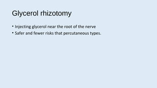 Updated trigeminal neuralgia | PPT