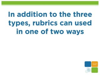 Updated Types of Quality Rubrics