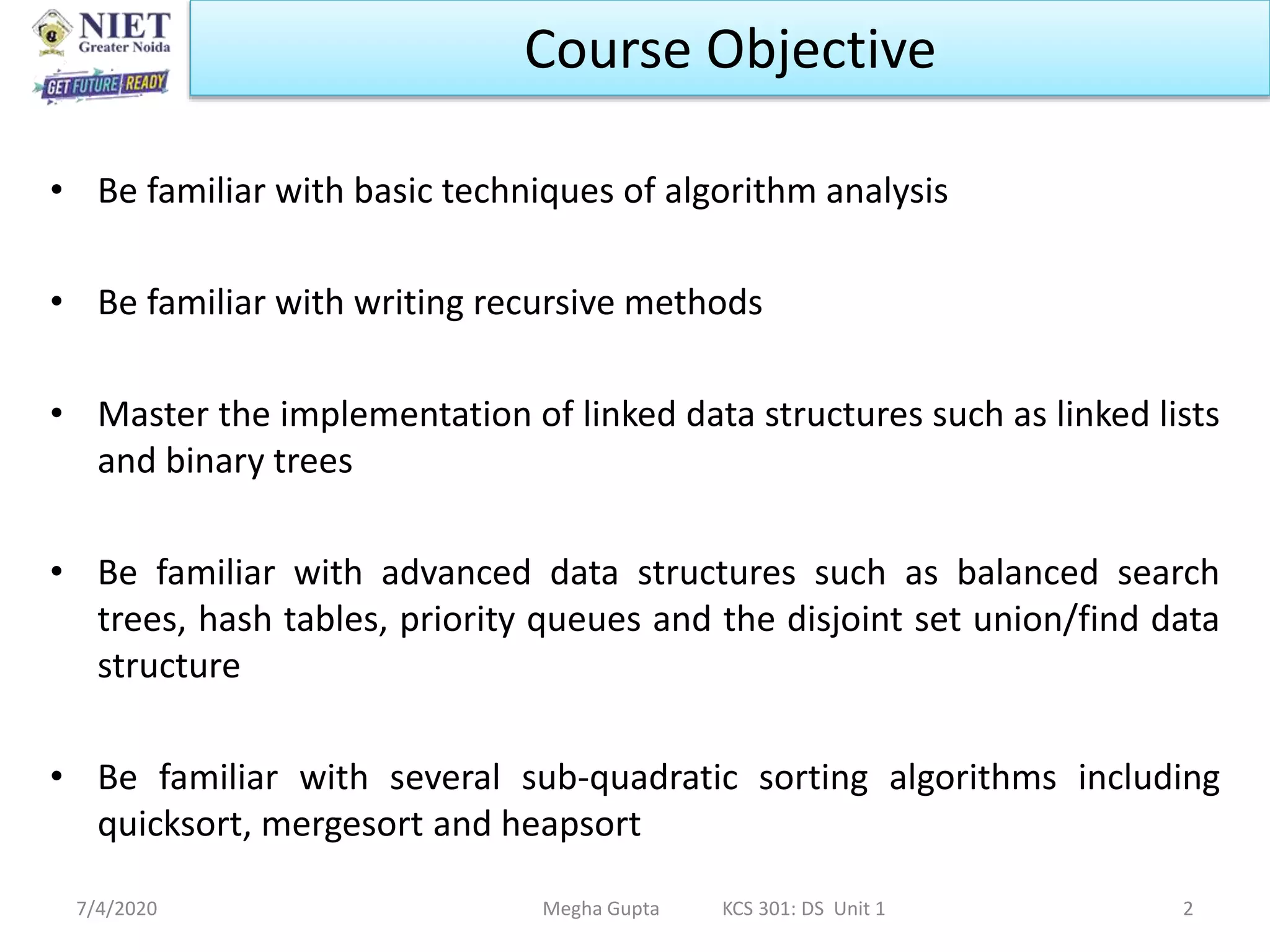 Introduction to Data Structure | PPT