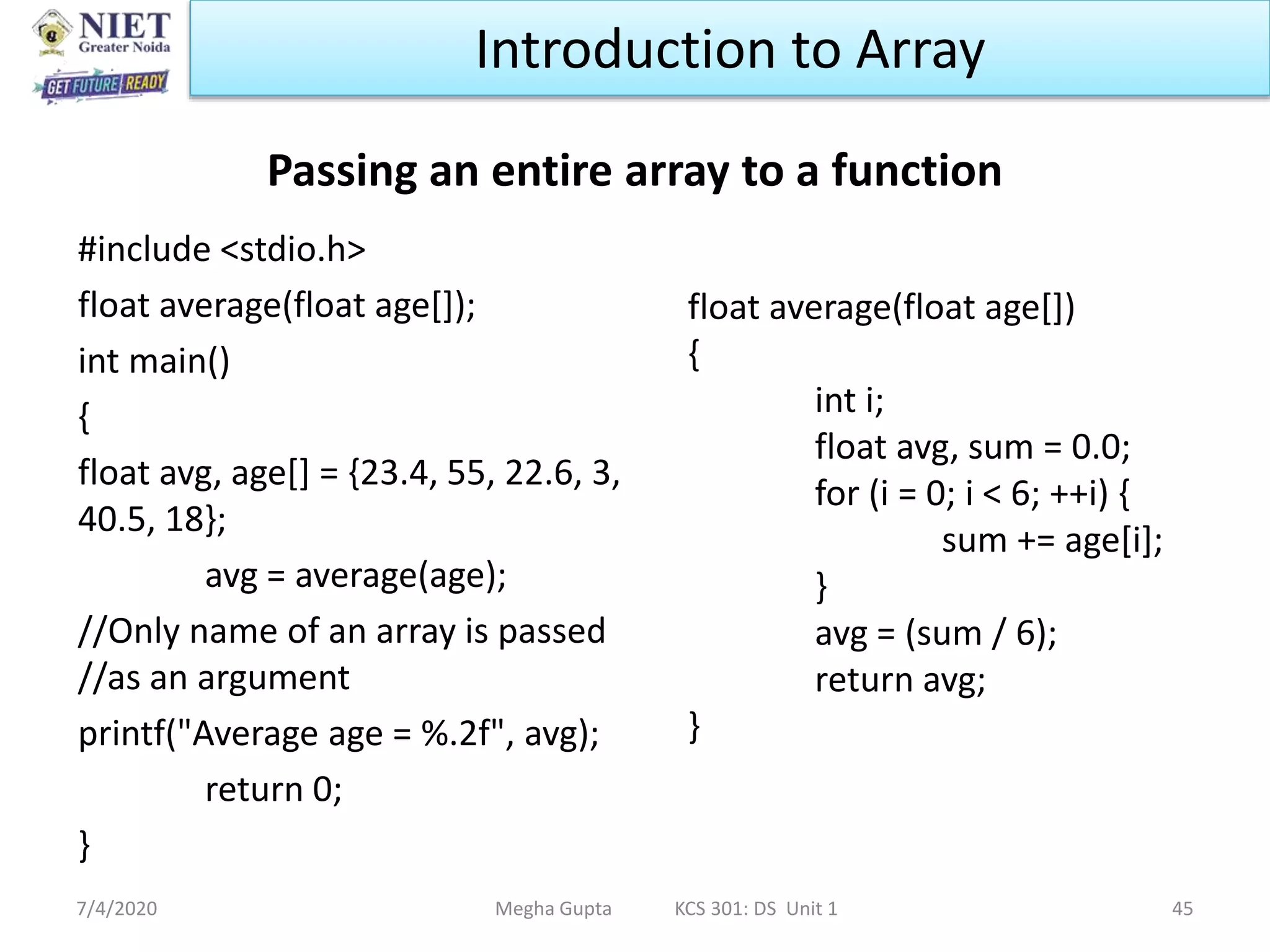 Introduction to Data Structure | PPT