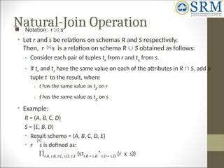 UPDATED UNIT 3 DBMS NOTES SRM 21 Regulation | PPT