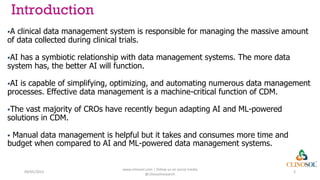 The Use of Artificial Intelligence and Machine Learning in Clinical ...