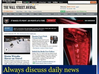 Always discuss daily news
 