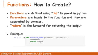 Updated Week 06 and 07 Functions In Python.pptx