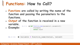 Updated Week 06 and 07 Functions In Python.pptx