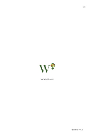 October 2014
25
www.wplus.org
 