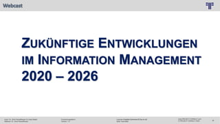 © PROJECT CONSULT Unternehmensberatung Dr. Ulrich Kampffmeyer GmbH 2011 / Autorenrecht: <Vorname Nachname> Nov-20 / Quelle...