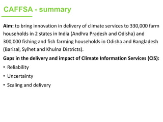 ICRISAT Global Planning Meeting 2019: Update on Funding status and focus of the CRP’s WLE & CCAFS