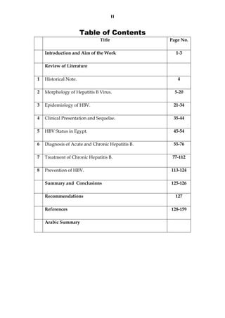 Update on prevalence, diagnosis and treatment of Hepatitis B Virus | PDF