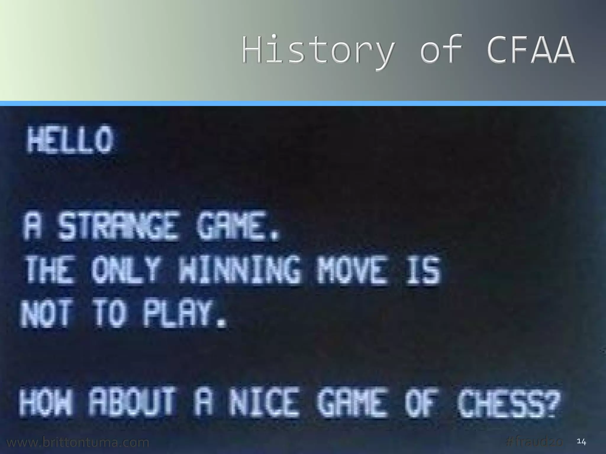 14www.brittontuma.com #fraud20
 