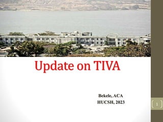 Update on TIVA
Bekele, ACA
HUCSH, 2023 1
 