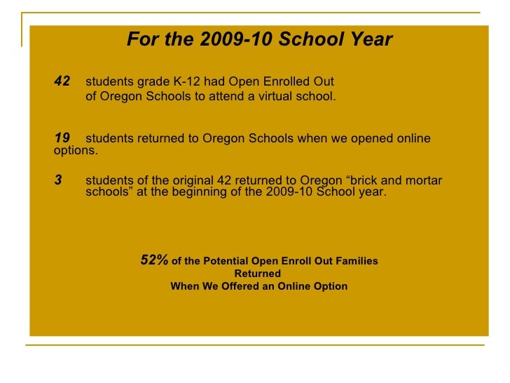 Online school options oregon