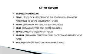 UPDATES-ON-BARANGAY-REPORTS UPDATES-ON-B | PPTX