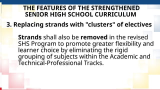 Comprehensive Overview of the Strengthened Senior High School (SSHS ...