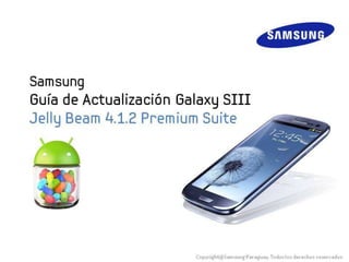 Samsung Galaxy S III - Actualización a Jelly Bean 4.1.2 Premium Suite