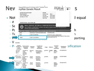 Updates in cancer genetic testing | PDF