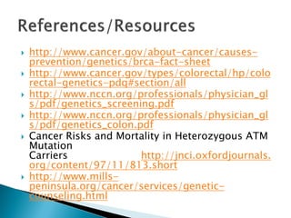 Updates in cancer genetic testing | PDF