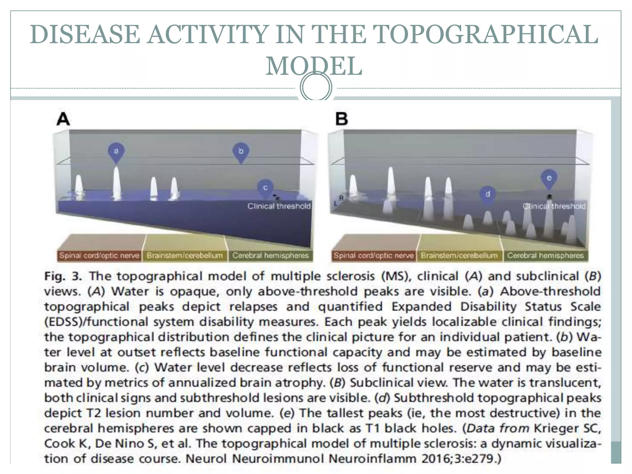 DISEASE ACTIVITY IN THE TOPOGRAPHICAL
MODEL
 