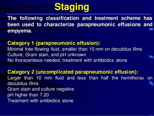 parapneumonic effusion