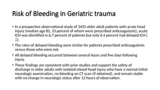 Comprehensive Initial Trauma Management and Elderly Trauma Care in ...