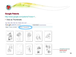 Google Patents http://www.google.com/patents?rview=1  . View as Thumbnails 