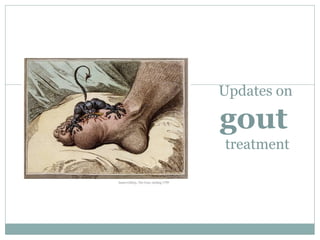 Click to edit Master subtitle style
Updates on
gout
treatment
 