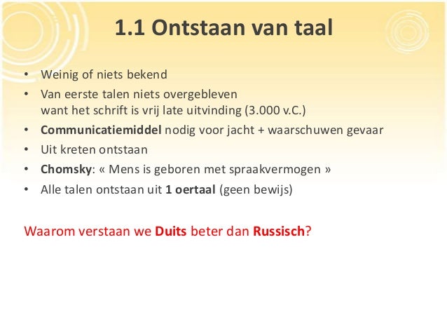 Update taalgeschiedenis