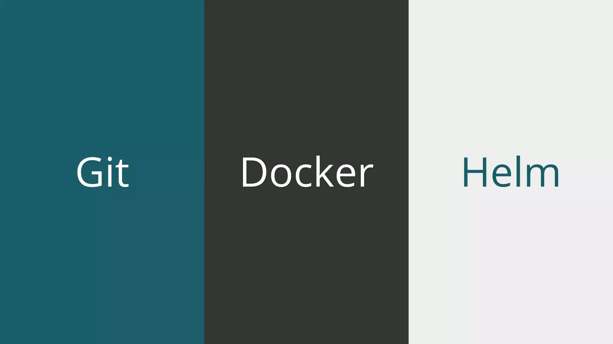 Git Docker Helm
 