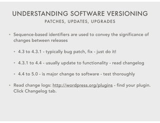 Updating Wordpress Themes Plugins And Core Safely Ppt Updating Wordpress Themes Plugins And Core Safely Ppt