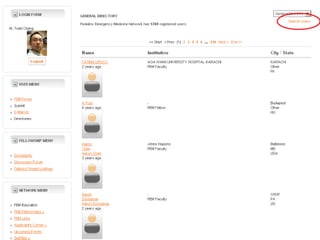 Updating your expert database profile on pem network