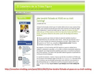 Enviamos un mensaje en forma de “mención” a los 15º bloggers de Madrid