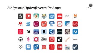 Einige mit Updraft verteilte Apps
 