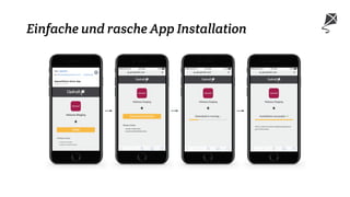 Einfache und rasche App Installation
 