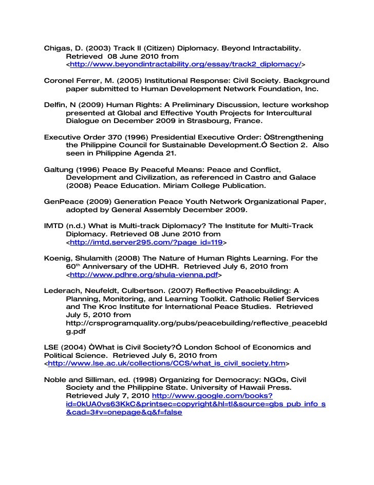 Conflict and peace building image