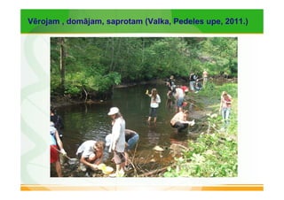 Vērojam , domājam, saprotam (Valka, Pedeles upe, 2011.) 
 