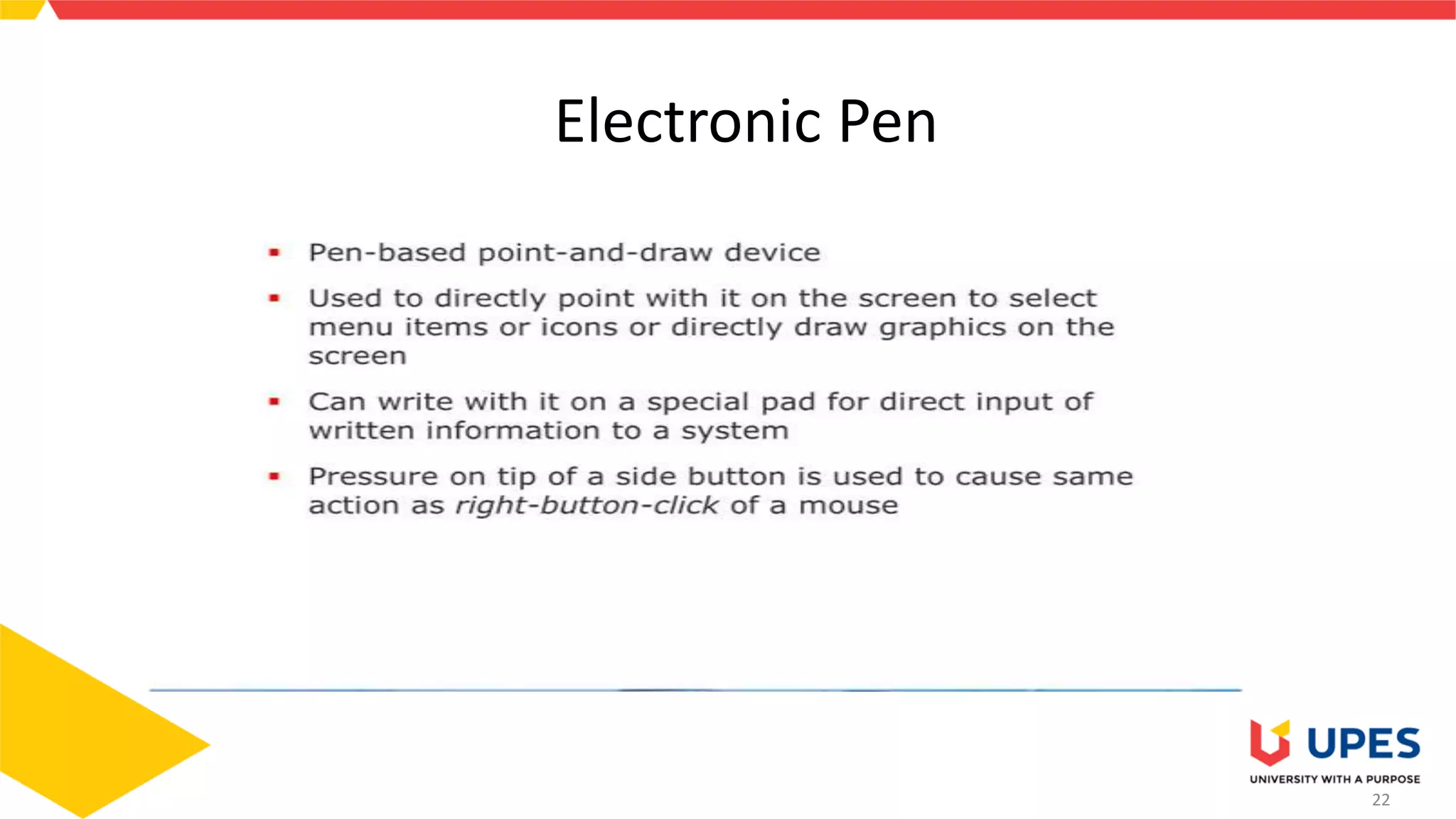 22
Electronic Pen
 