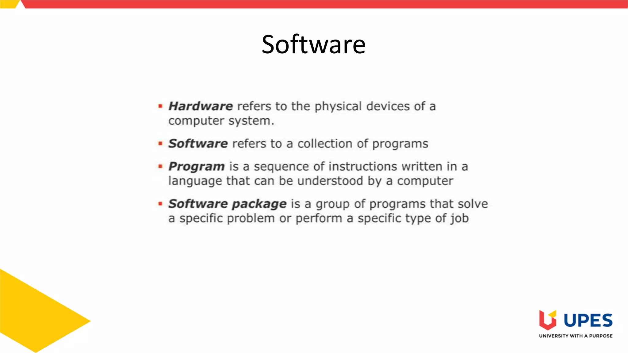 Software
 