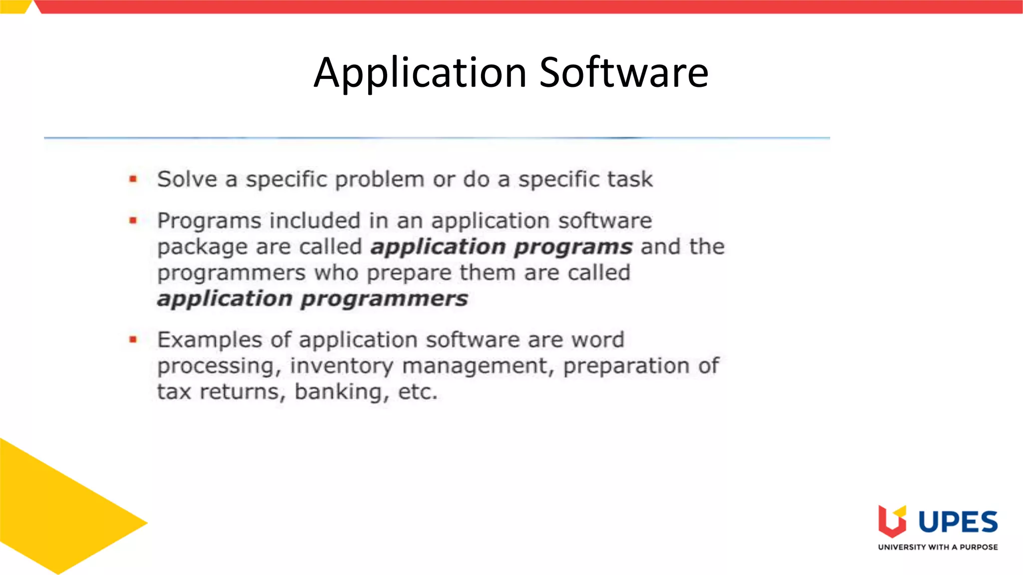 Application Software
 
