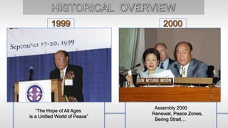 “The Hope of All Ages
is a Unified World of Peace”
Assembly 2000
Renewal, Peace Zones,
Bering Strait…
 
