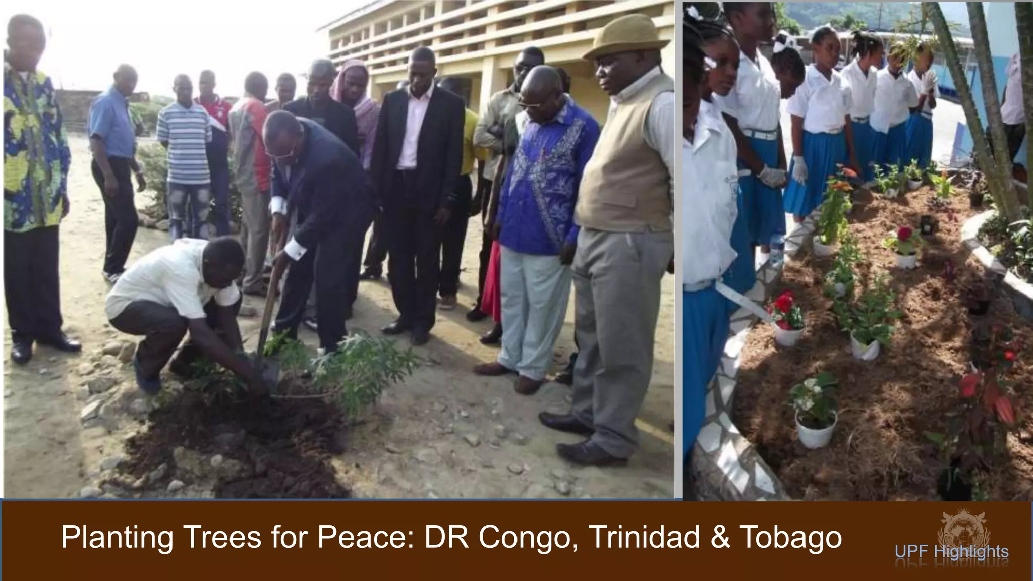 Planting Trees for Peace: DR Congo, Trinidad & Tobago UPF Highlights
 