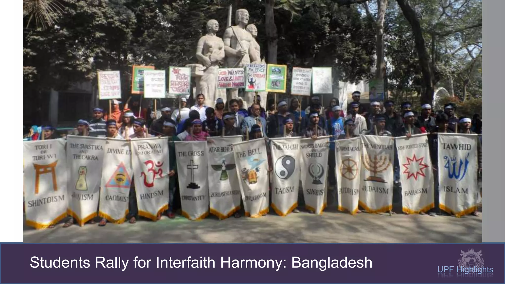 Students Rally for Interfaith Harmony: Bangladesh UPF Highlights
 