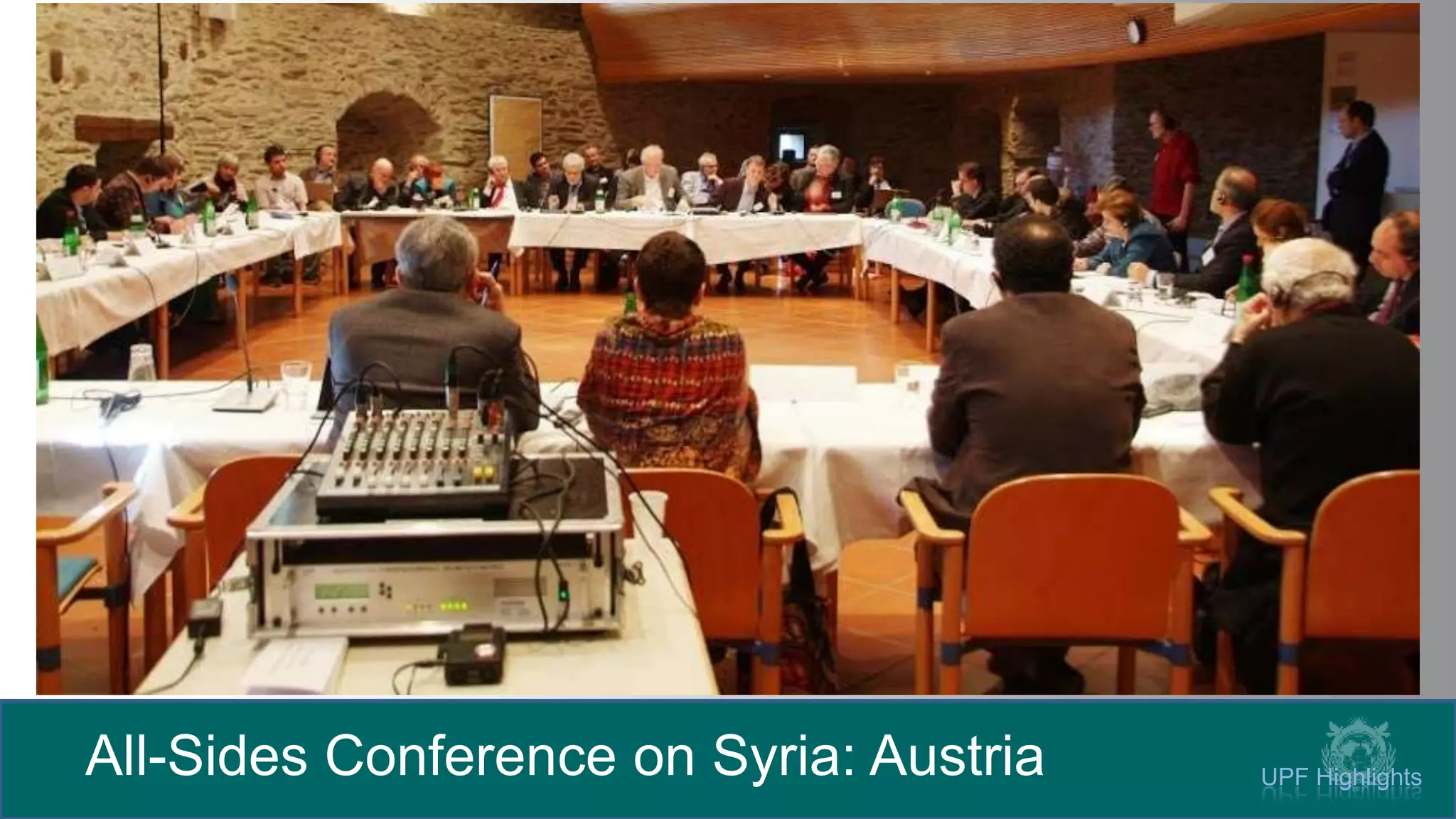 All-Sides Conference on Syria: Austria UPF Highlights
 
