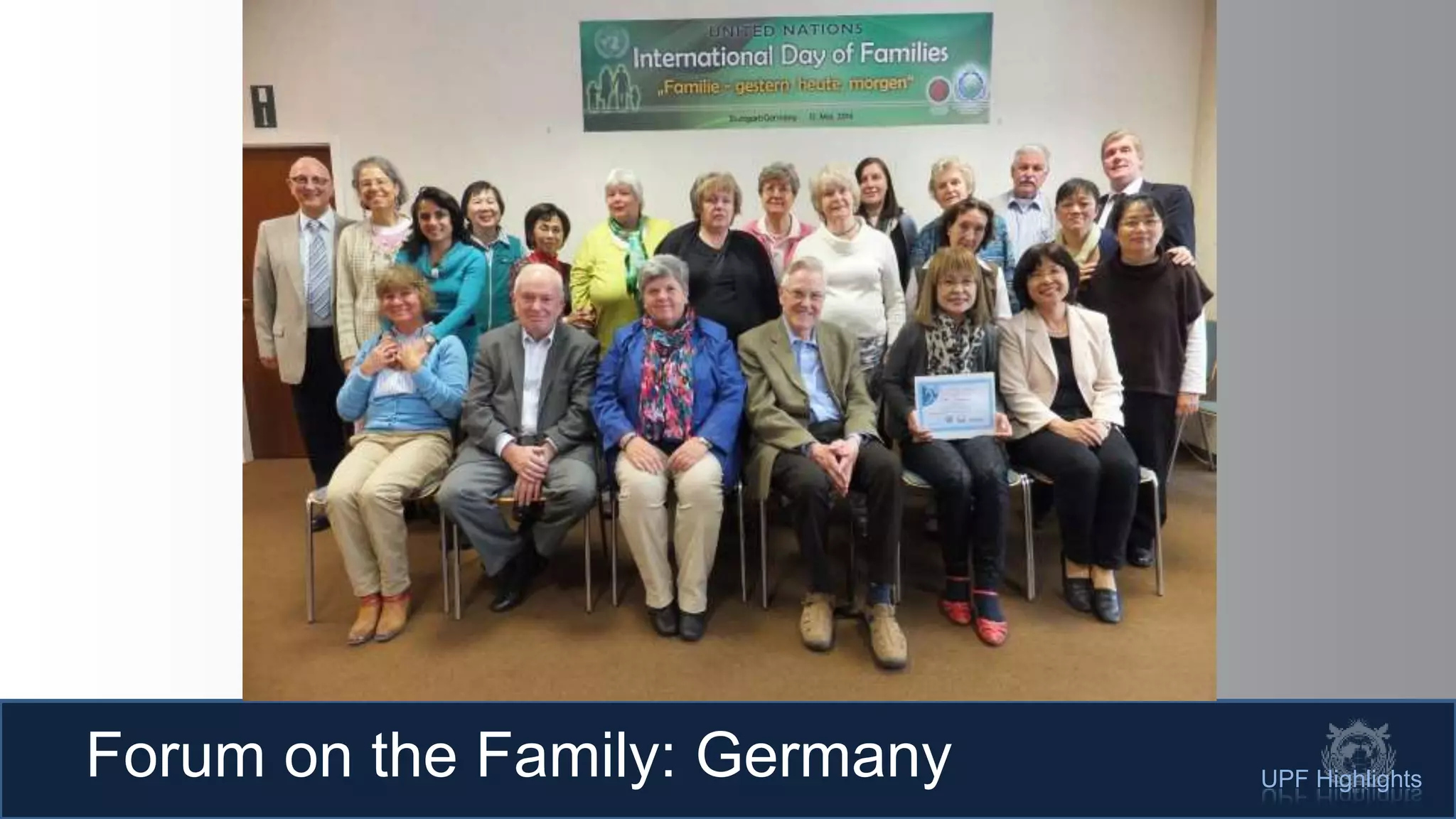 UPF HighlightsForum on the Family: Germany
 