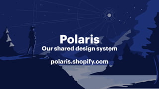 Our shared design system
polaris.shopify.com
Polaris
 